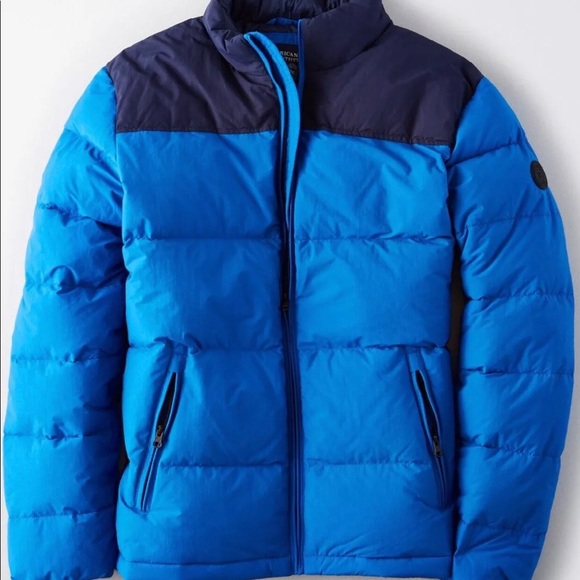 American Eagle AE Colorblock Puffer Jacket - Picture 1 of 5